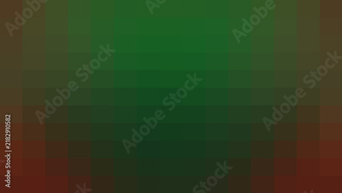 Geometric pixelated abstract background in shades of deep forest green and dark maroon, creating a structured mosaic pattern for professional digital design projects.