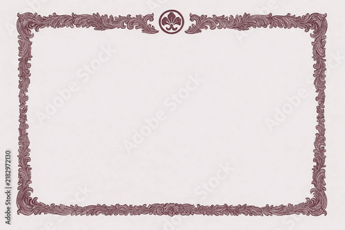 Poster, certificate, diplom karate . Old vintage paper texture background art design.
