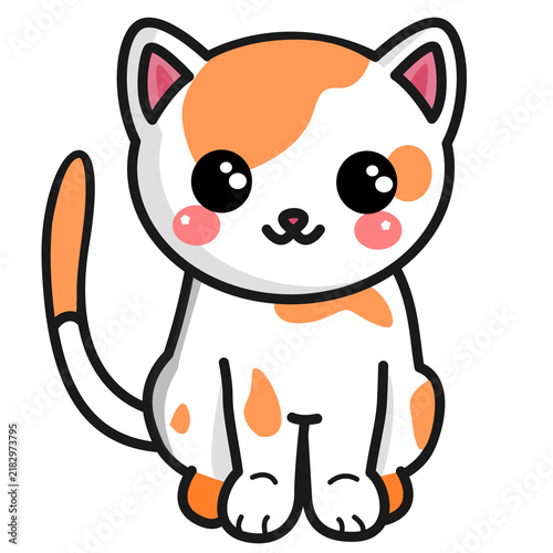 Photography cute cat with spots