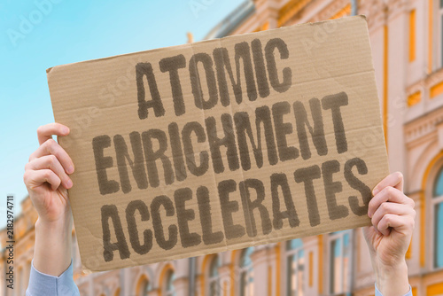 Принти на полотні "Atomic enrichment accelerates" Nuclear material processing speeds up amid regional instability