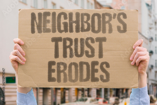 Foto "neighbor's trust erodes" Bilateral relationships deteriorate amid mounting suspicion