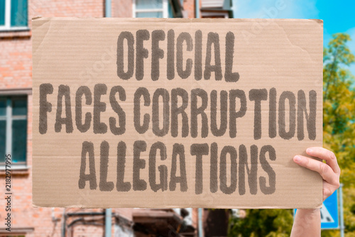 Fotografie "official faces corruption allegations" Former official faces corruption allegations