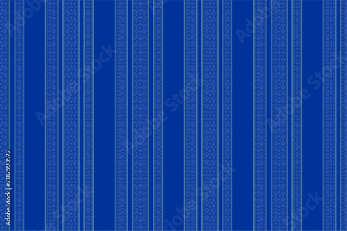 Blue Vertical Stripe Pattern With Greek Key And Woven Texture Design