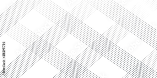 Abstract oblique stripe diagonal black and white line gradient fabric transparent diagonal line cloth. grid striped seamless pattern fabric design. geometric square stripe line background.	