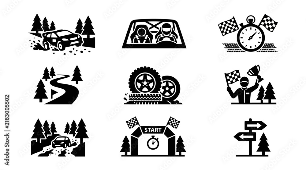 Fototapeta premium Racing Checkered Flag Finish Line.