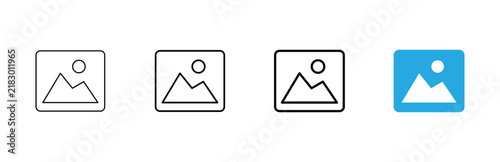 Picture icon vector. photo gallery sign and symbol. image icon