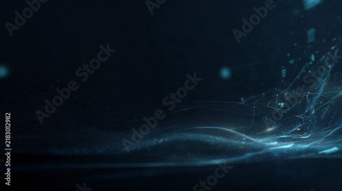 premium fintech background, sophisticated abstract financial interface environment represented through extremely subtle flowing data pathways embedded within a dark sapphire atmosphere