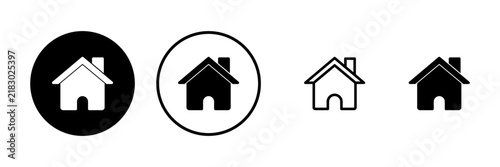 Home icon vector illustration. House sign and symbol