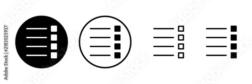 Menu Icon vector illustration. web menu sign and symbol. hamburger menu symbol