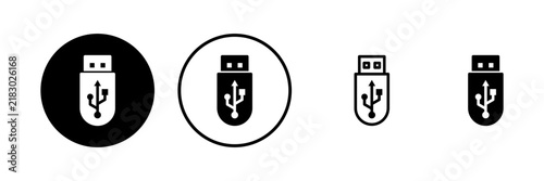 Usb icon vector illustration. Flash disk sign and symbol. flash drive sign.