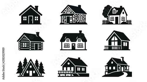 Collection of various house designs.