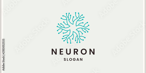 Neuron logo with green branches
