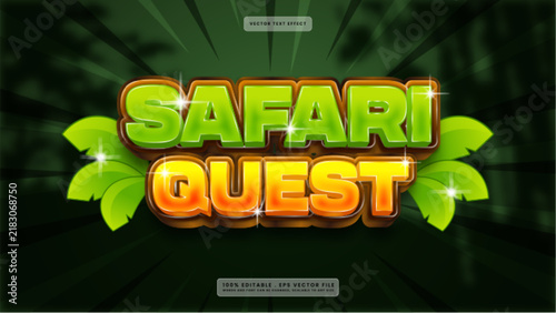 Quest 3D Cartoon Text Effect Design