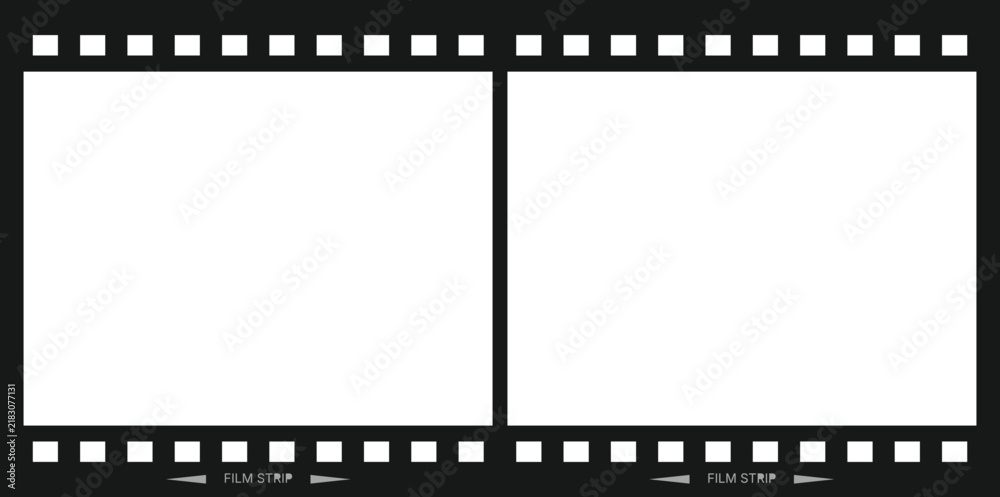 Fototapeta premium Dual Panel Film Strip Frame