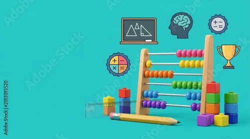 Cognitive Learning Abacus and Tools Concept for Modern Technology Innovation