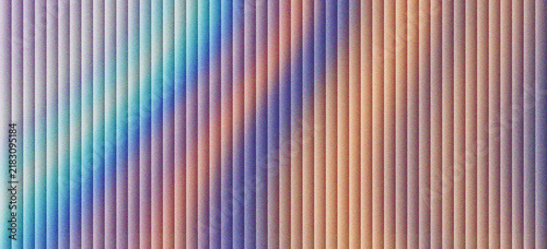 Фотография Holographic corrugated metal texture with iridescent light reflections