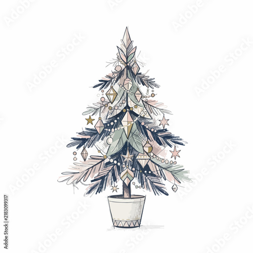 Minimal Christmas Luxury Background with Elegant Gold Festive Design