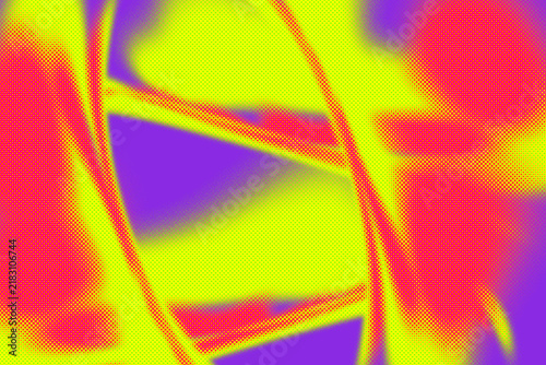 Abstract Purple, Yellow, and Red Swirling Motion Blur Background