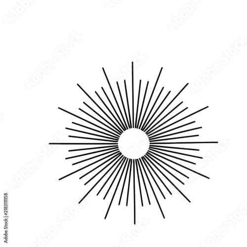 Sunburst graphic element