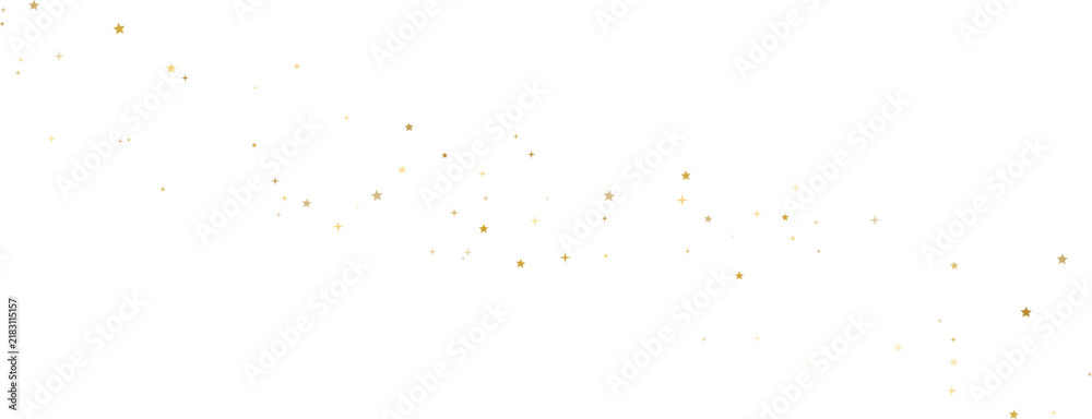 Fototapeta premium Golden dust particles floating in bright white ambient light during celebration for festive advertising banners