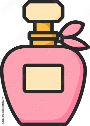 Perfume Bottle Filled Line Icon