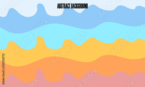 Wavy layered pattern with pastel colors creates an abstract background