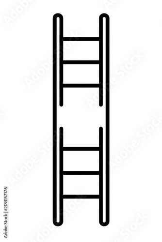 Minimalist commercial ladder icon illustration for business growth and construction progress
