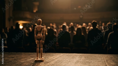 Mysterious Figure in Silent Audience Performance.