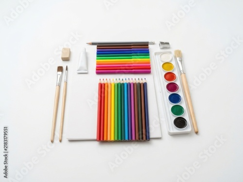 Creative Art School Supplies Collection for Drawing and Painting