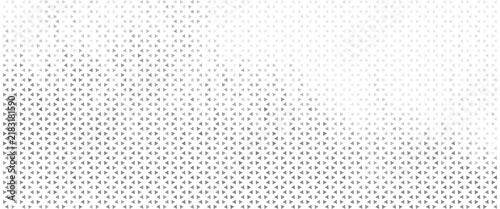 Geometric triangles halftone pattern background