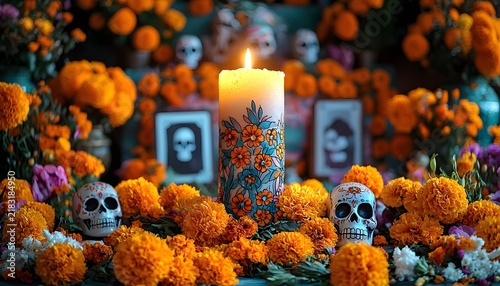 Dia de los Muertos altar.