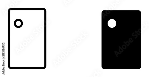 Minimalist Icons, Simple Vector Shapes, Modern UI Elements, Black and White Graphic Design Assets
