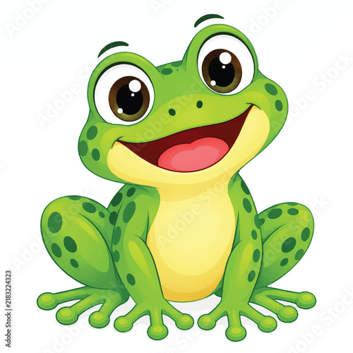 funny frog cartoon