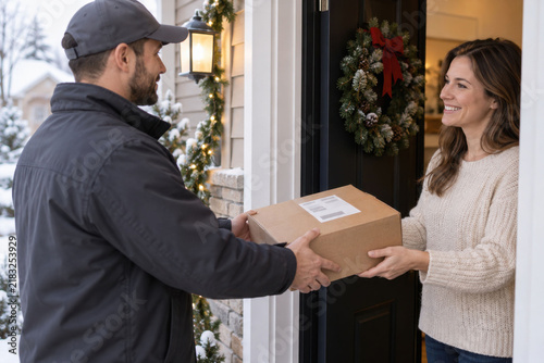 Christmas Last Mile Parcel Delivery at Home