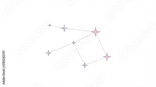 tiny scattered YK sparkle stars stars varying sizeconstellation layout, vector illustrationisolated on white background