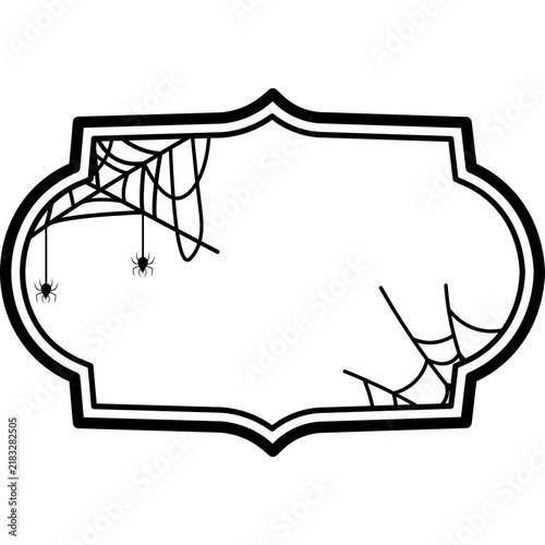 Halloween Spider Web Frame
