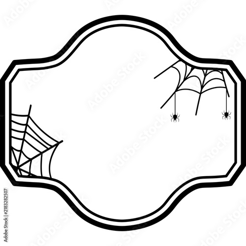 Halloween Spider Web Frame