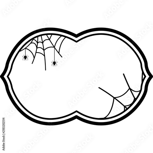 Halloween Spider Web Frame