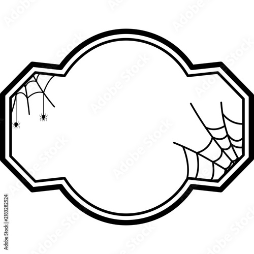 Halloween Spider Web Frame