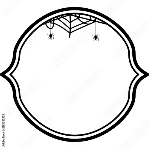 Halloween Spider Web Frame