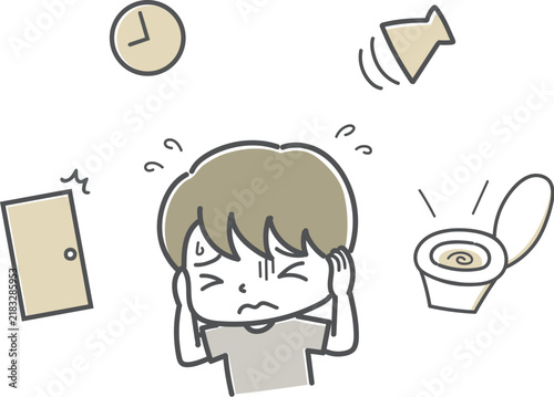 聴覚過敏で困っている男の子