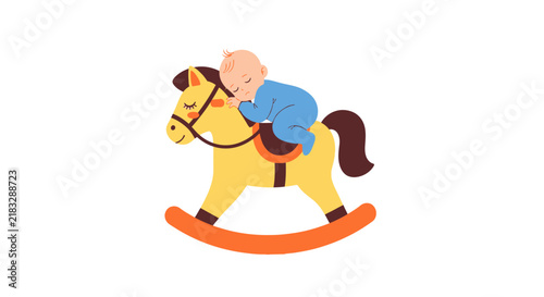 Charming and whimsical flat vector illustration featuring minimalist design elements on a clean white background for modern graphic projects and creative digital art.