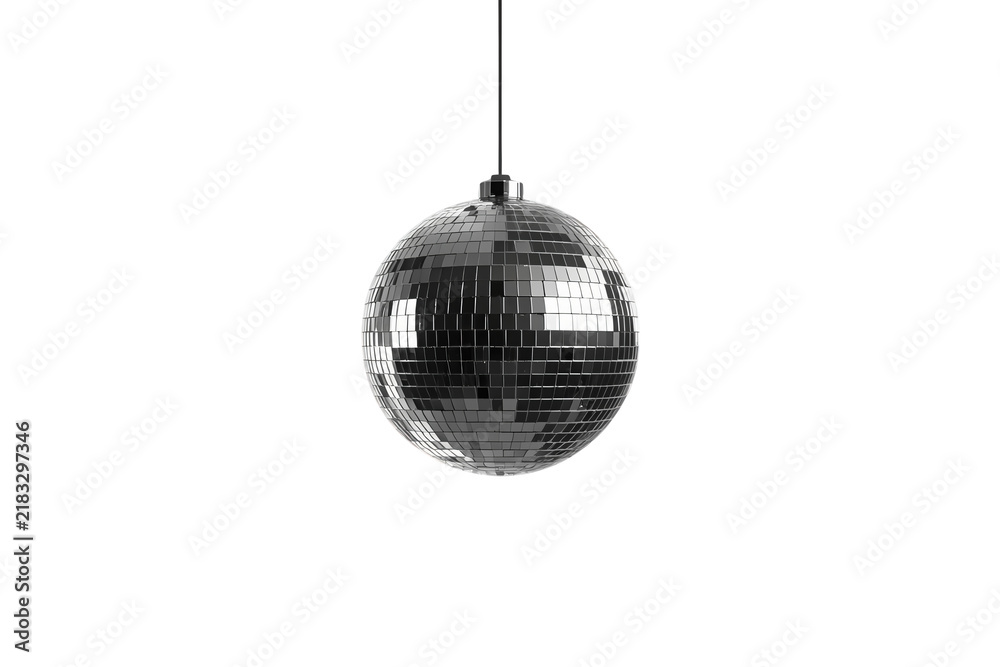 Fototapeta premium Small Silver Mirror Disco Ball