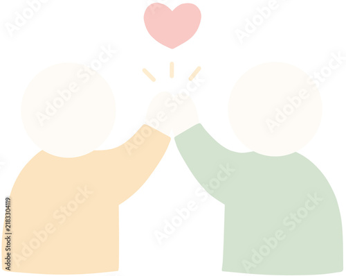 Teamwork respect together icon