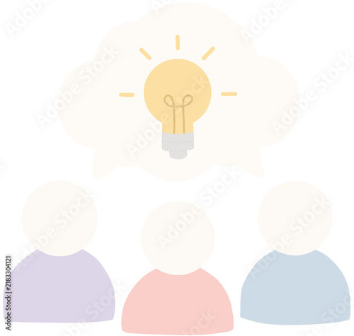 Team Brainstorming an idea 