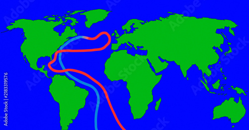 Atlantic Meridional Overturning Circulation, illustration