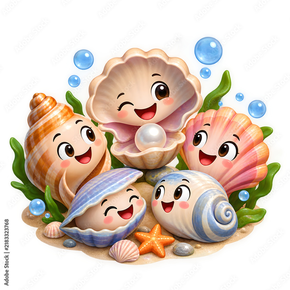 Fototapeta premium Cute Sea Shell