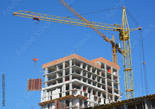 Tower crane construction economic growth development