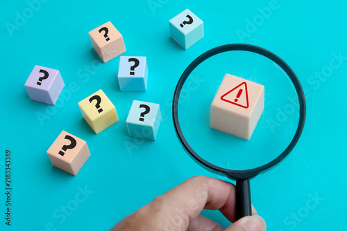 Finding root cause, critical problem and  Problem solving concept
