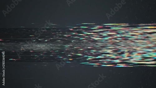 Abstract Digital Glitch Motion Effects in Modern Video Visuals for Creative Projects